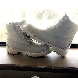 Limited white timbs